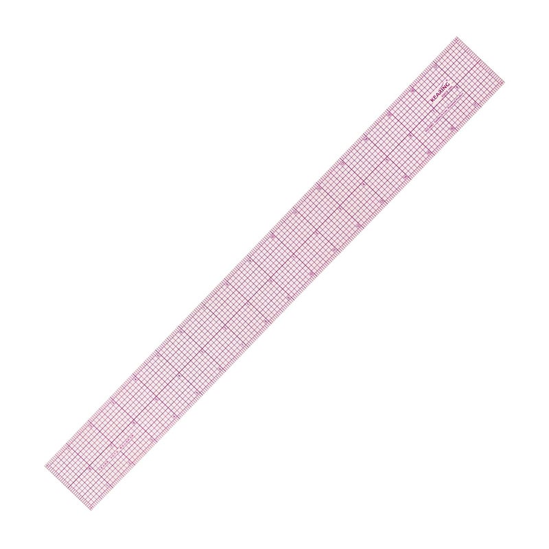 KEARING Clear Sewing Graph Ruler Fashion Design Ruler, Sandwich Line, 2 x 18, Transparent Pattern Making Dress Making Ruler for Sewing Pattern Making Quilting - Image 1